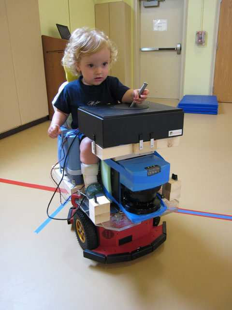 Babies Driving Robots