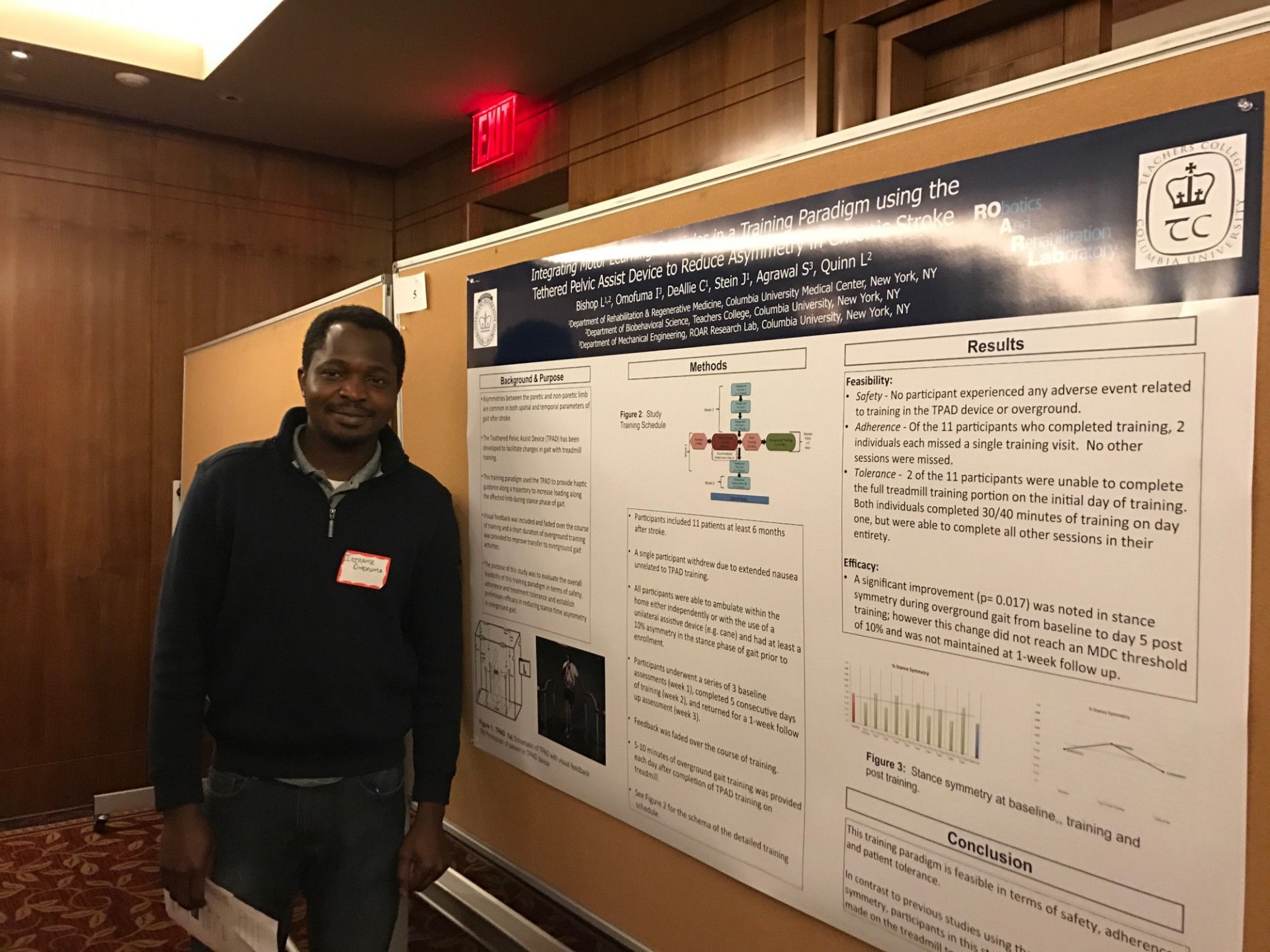 Isiramae with his poster