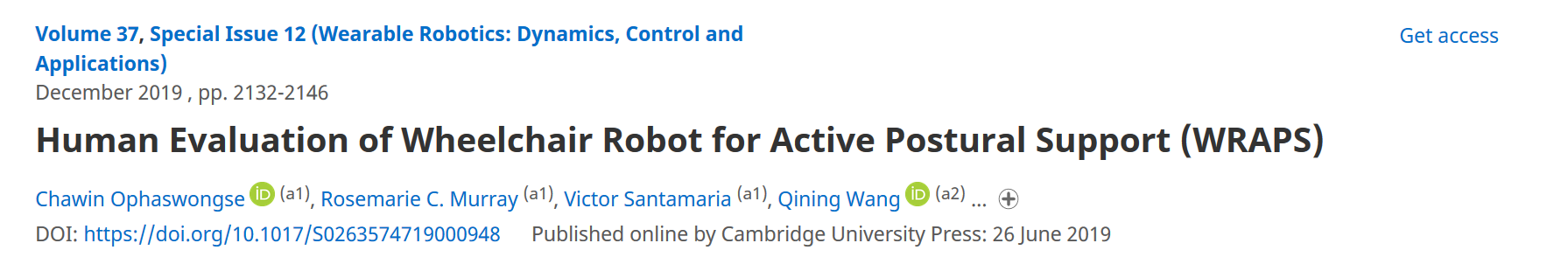 Publication Title in Robotica