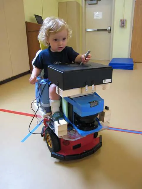 Babies Driving Robots