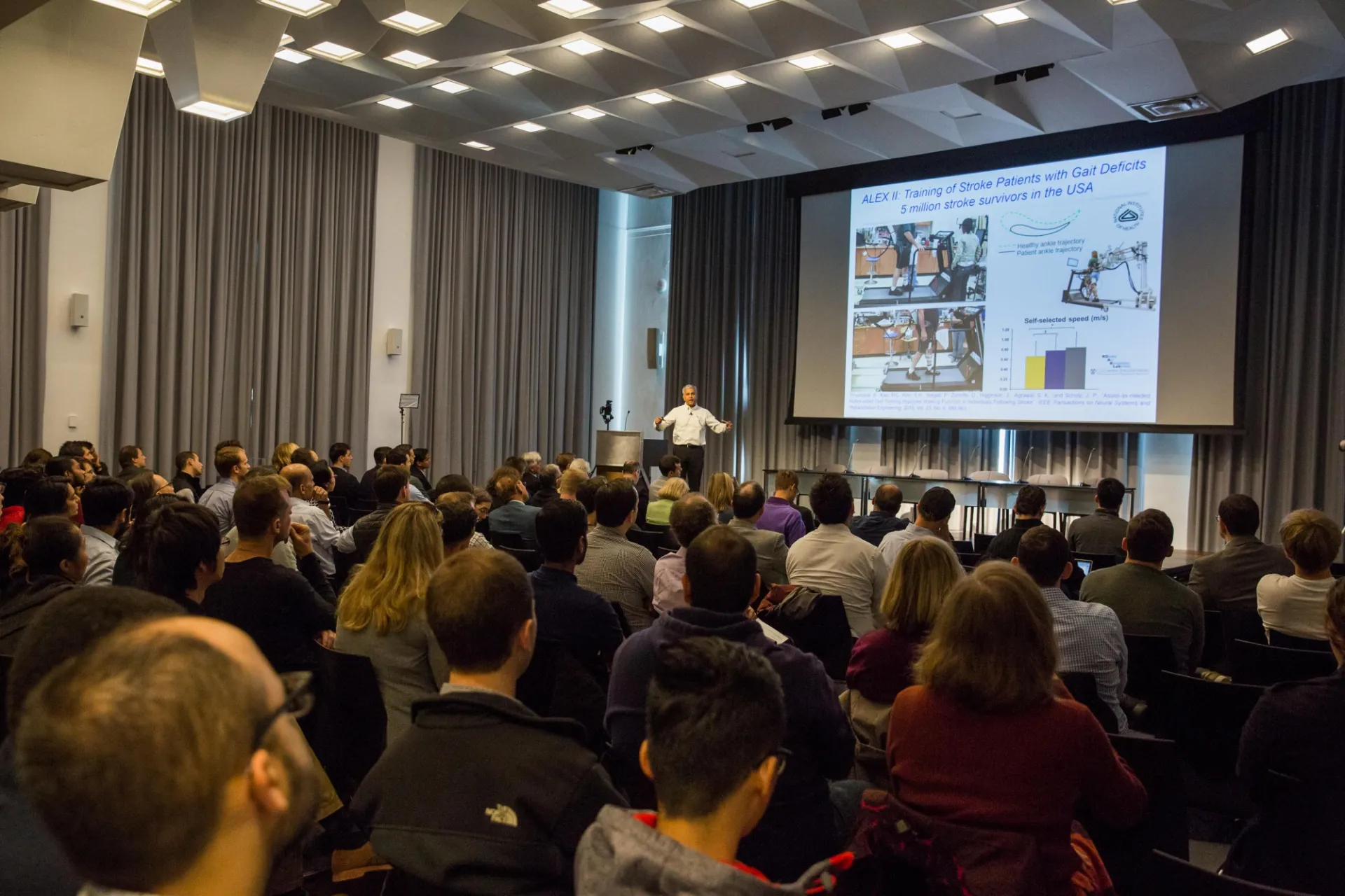 Professor Agrawal presenting on the “Frontiers in Robotics” Conference